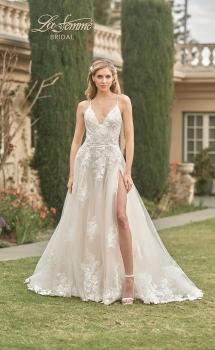 Picture of: Elegant Ball Gown with Slit and Lace Applique in ILII, Style: B1164, Main Picture